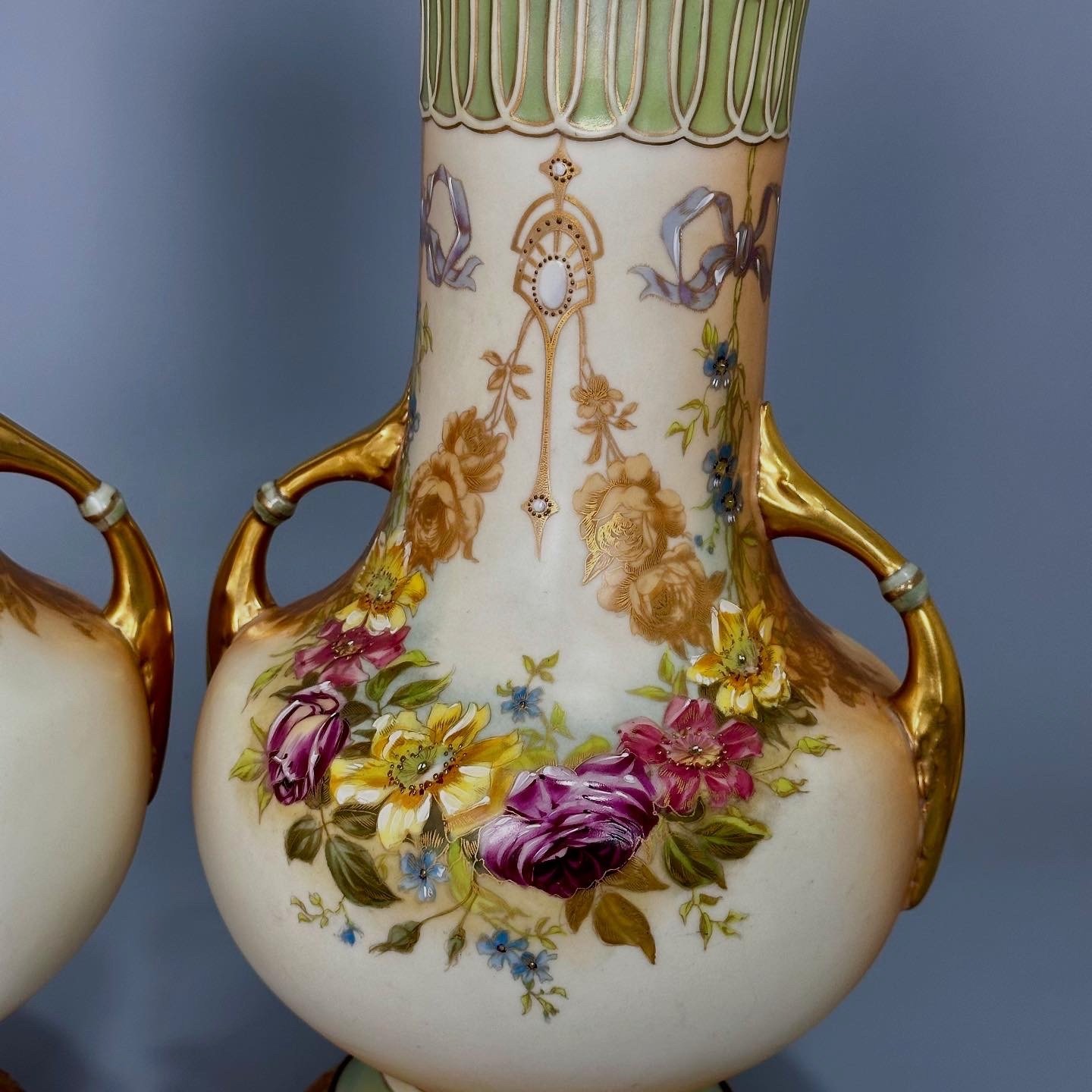 Avusturya Çift Vazo - Görsel 6