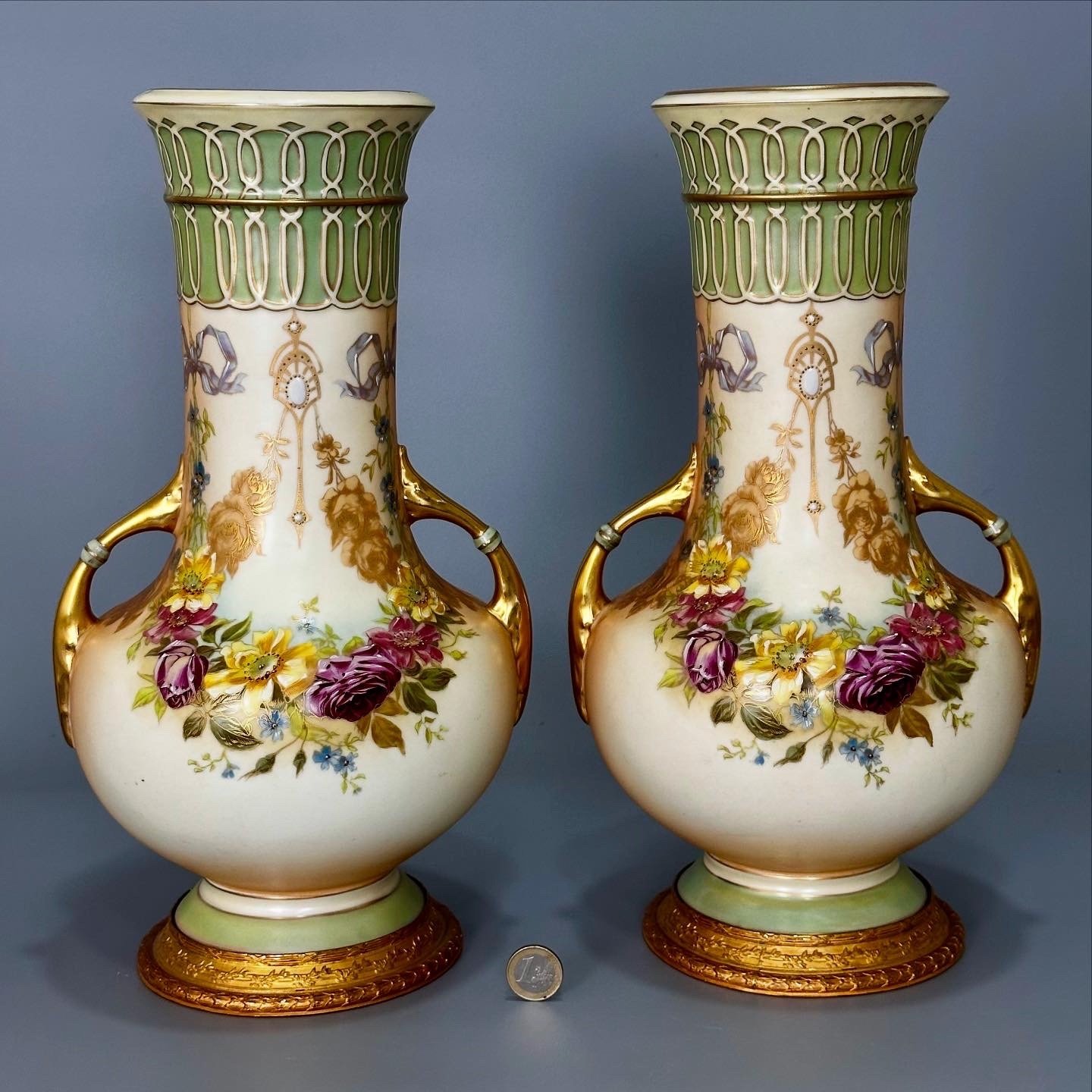 Avusturya Çift Vazo - Görsel 7