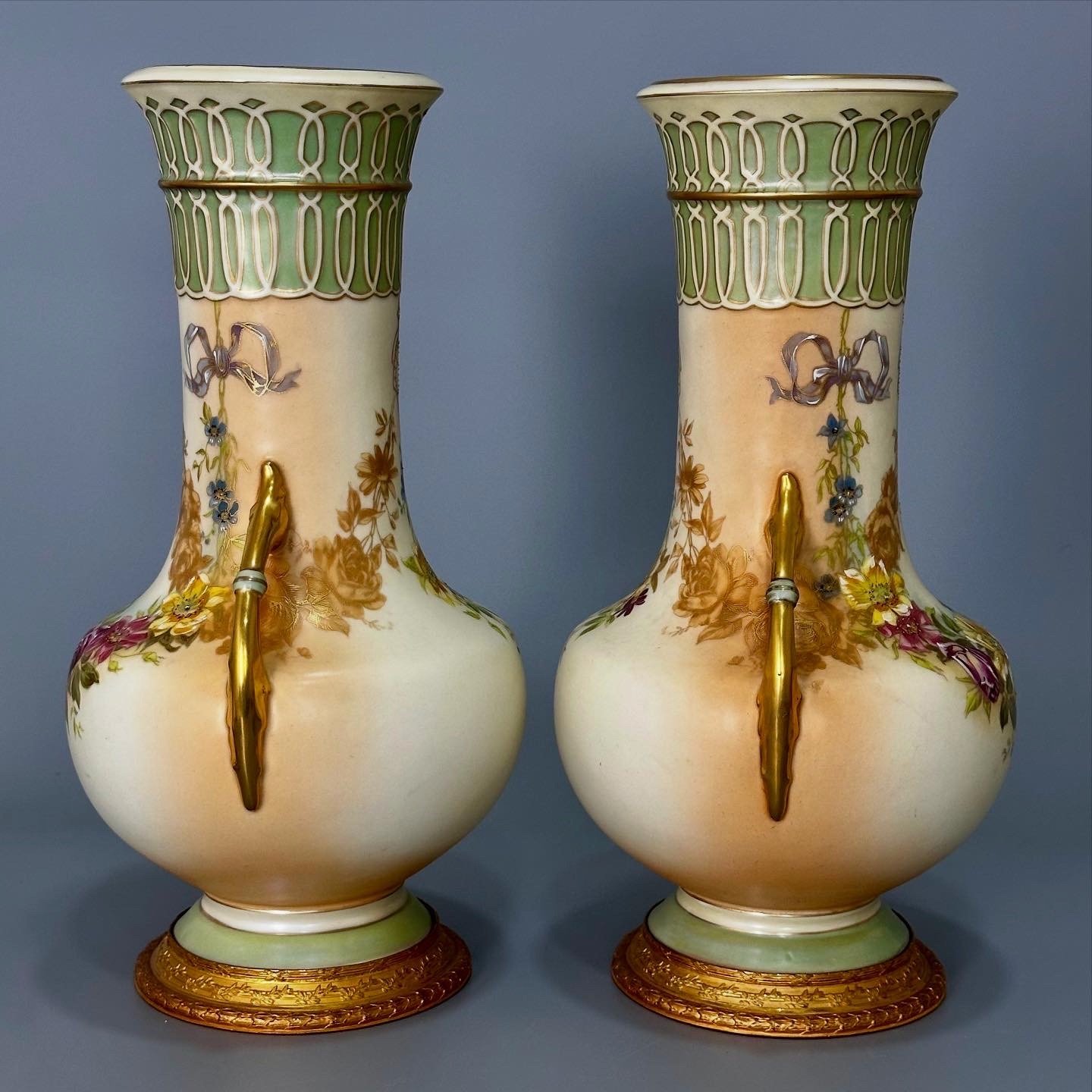 Avusturya Çift Vazo - Görsel 4