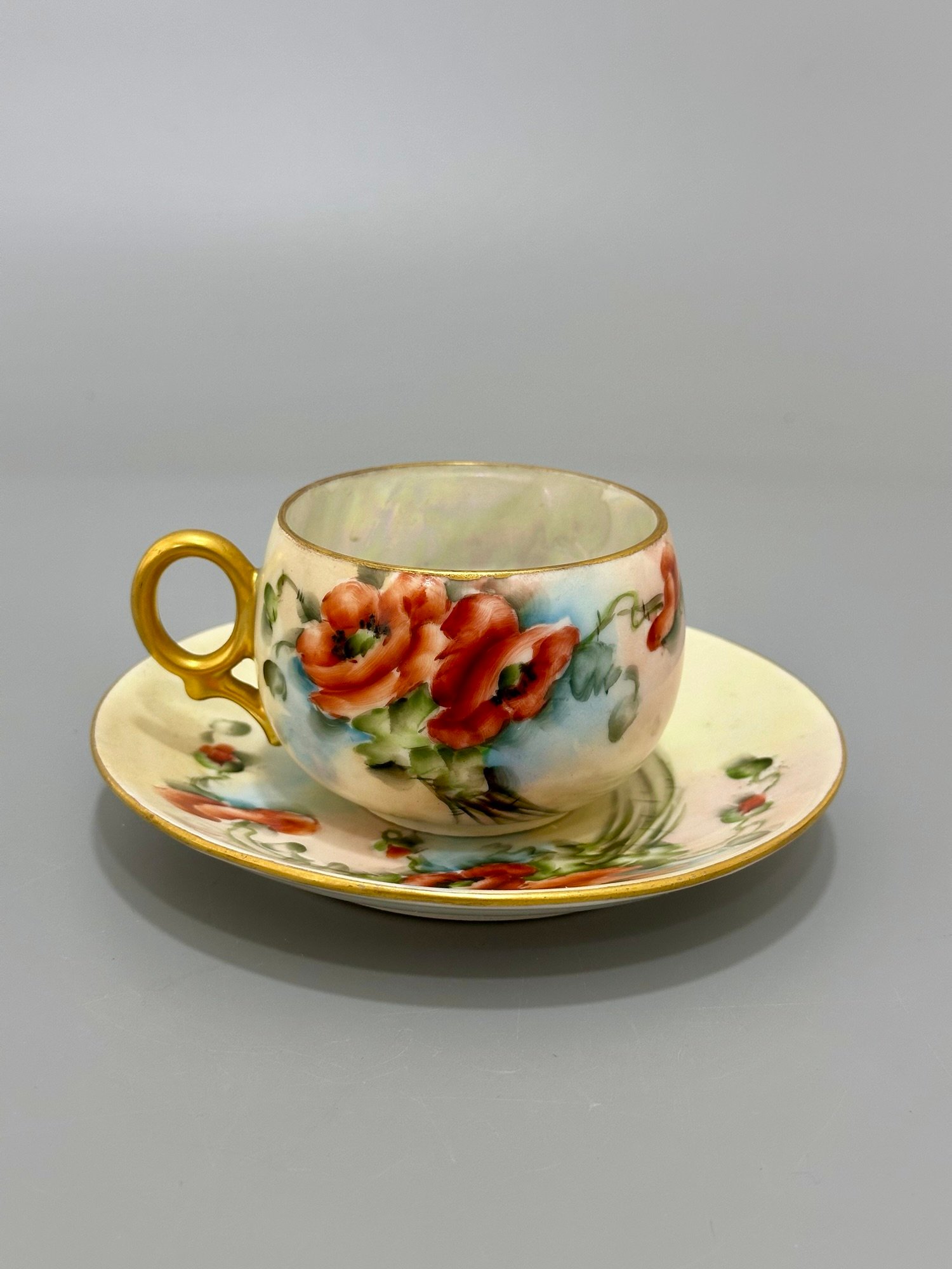 Alman El Boyama Koleksiyonluk Fincan (1900-910) - Görsel 3