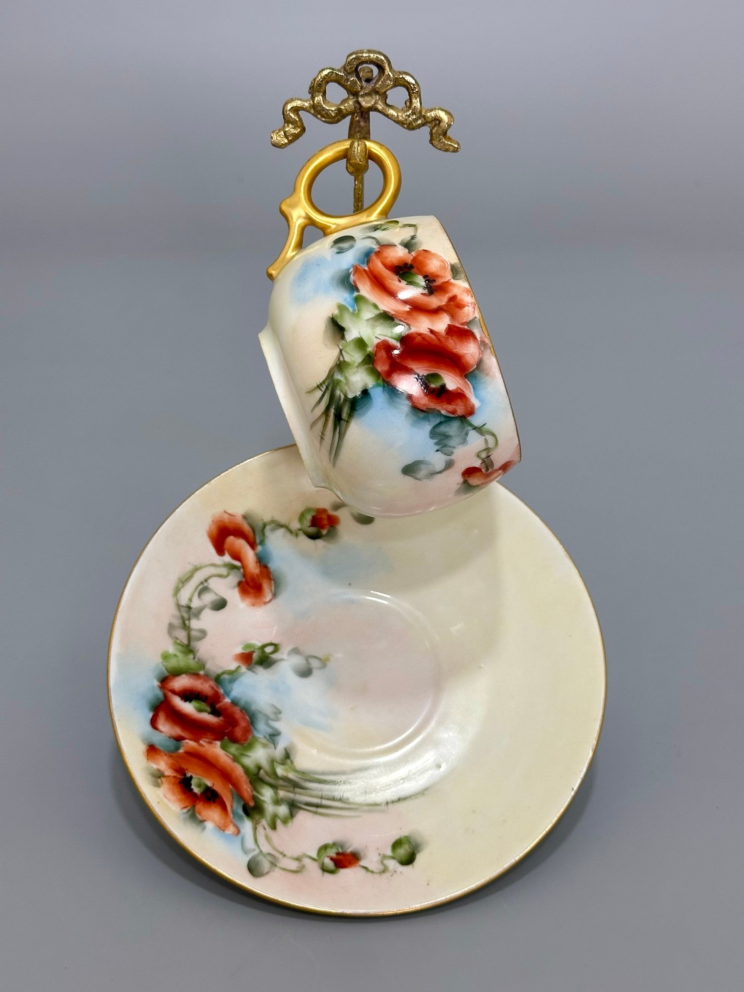 Alman El Boyama Koleksiyonluk Fincan (1900-910) - Görsel 5