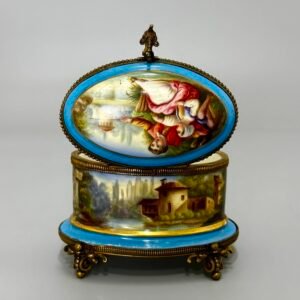 19. Yüzyıl Fransız El Boyama Mücevher Kutusu