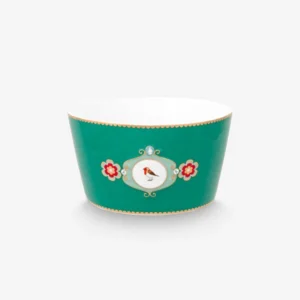 Yeşil Porselen Kase 15 Cm Love Birds Collection by Pip Studio