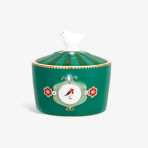 Yeşil Porselen Şekerlik 300 Ml Love Birds Collection by Pip Studio