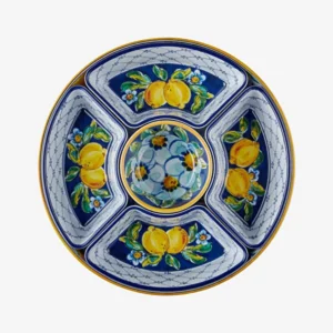 Mavi Melamin 5 Bölmeli Servis Tepsisi 39 Cm Capri Collection by Chiara Alessi