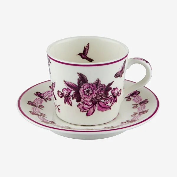 Pembe Porselen Kahve Fincan Seti 120 Ml Primavera Collection by Chiara Alessi - Görsel 7