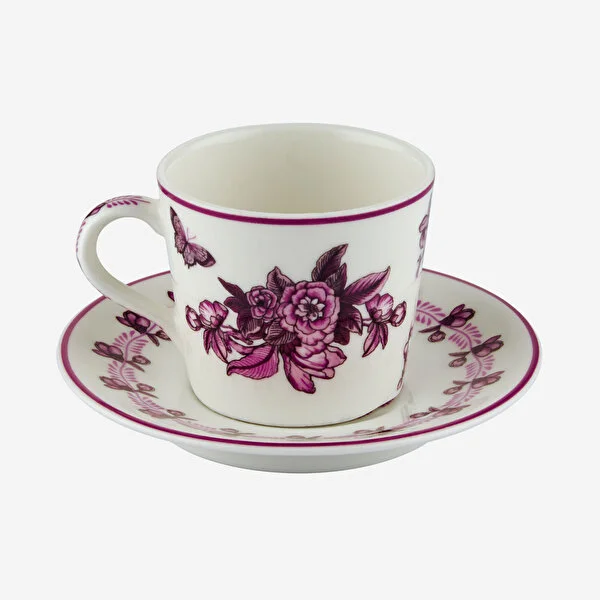 Pembe Porselen Kahve Fincan Seti 120 Ml Primavera Collection by Chiara Alessi - Görsel 8