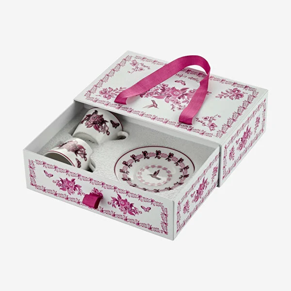 Pembe Porselen Kahve Fincan Seti 120 Ml Primavera Collection by Chiara Alessi - Görsel 11